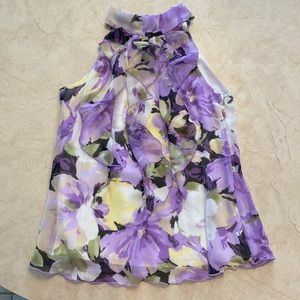 A.Byer High Neckline Ruffled Blouse